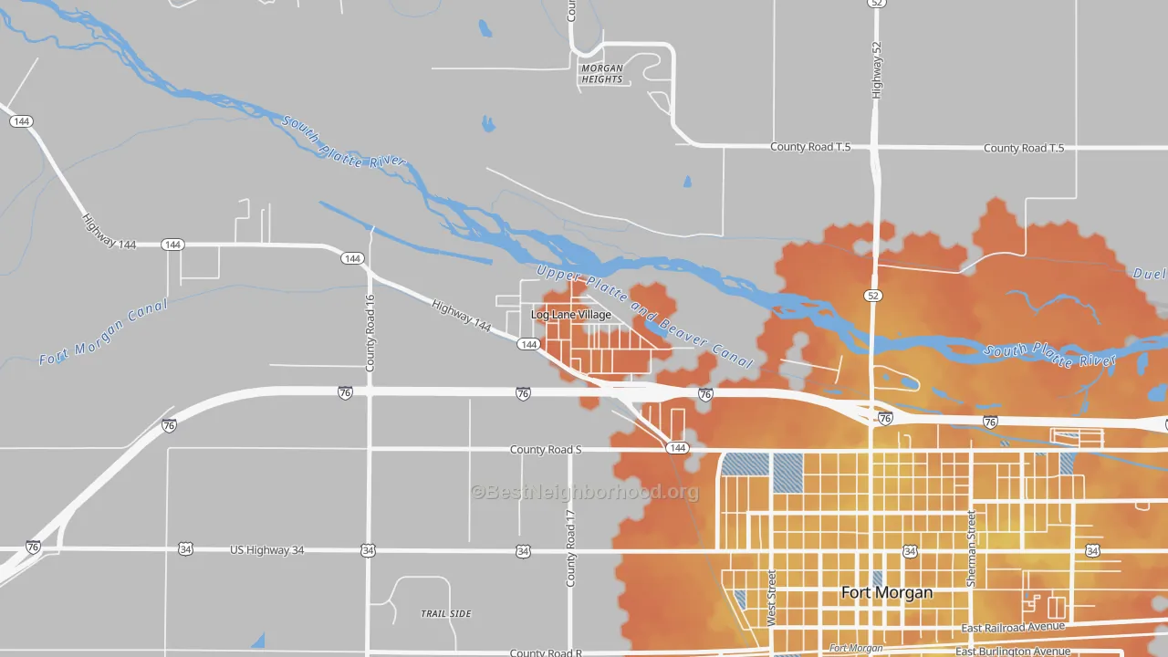 Bike Grade map of 80705, CO