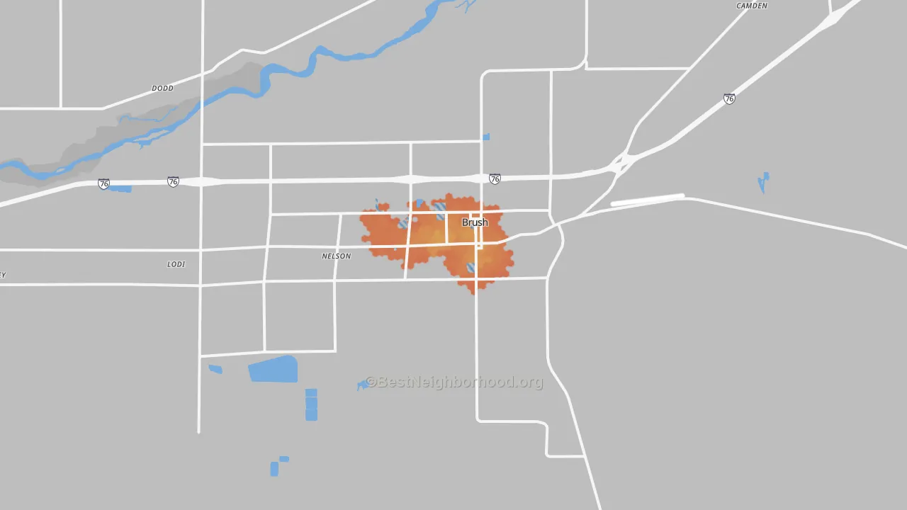 Bike Grade map of 80723, CO