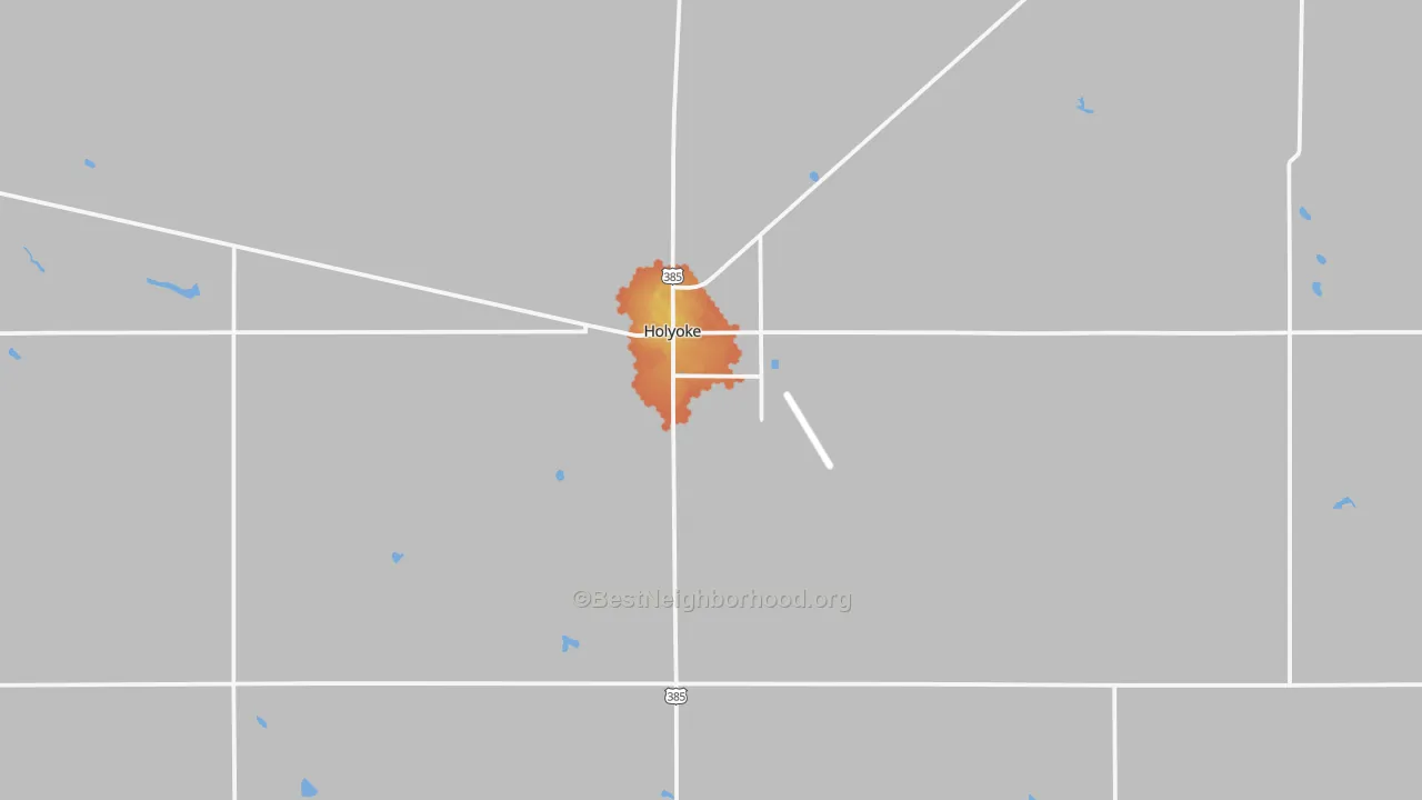 Bike Grade map of 80734, CO