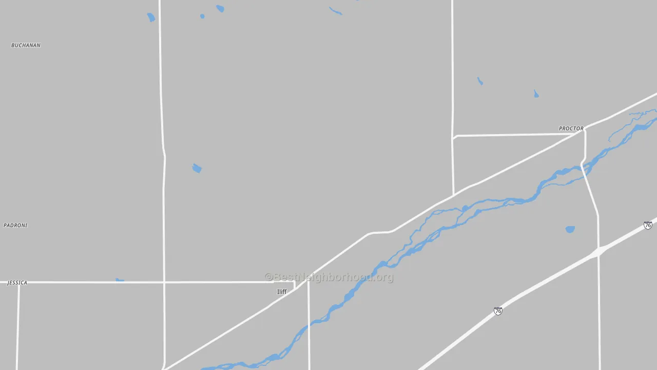 Bike Grade map of 80736, CO