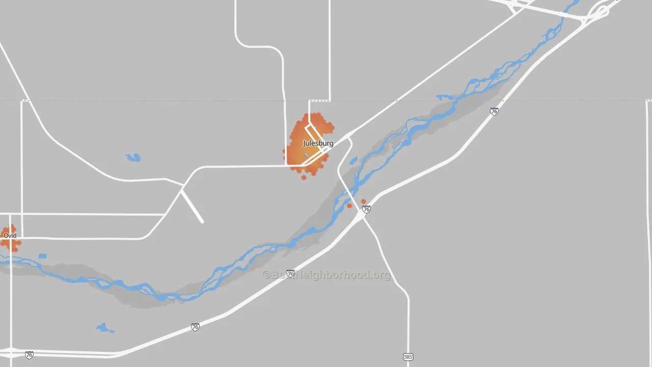 Bike Grade map of 80737, CO