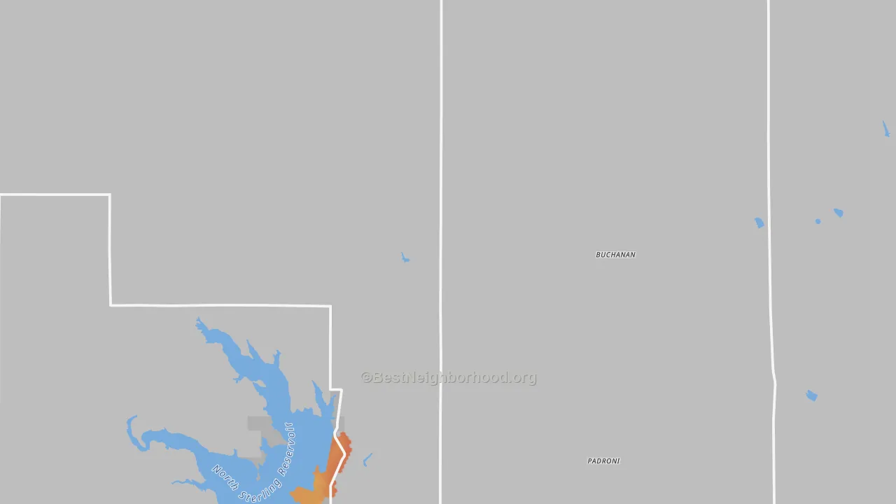 Bike Grade map of 80745, CO