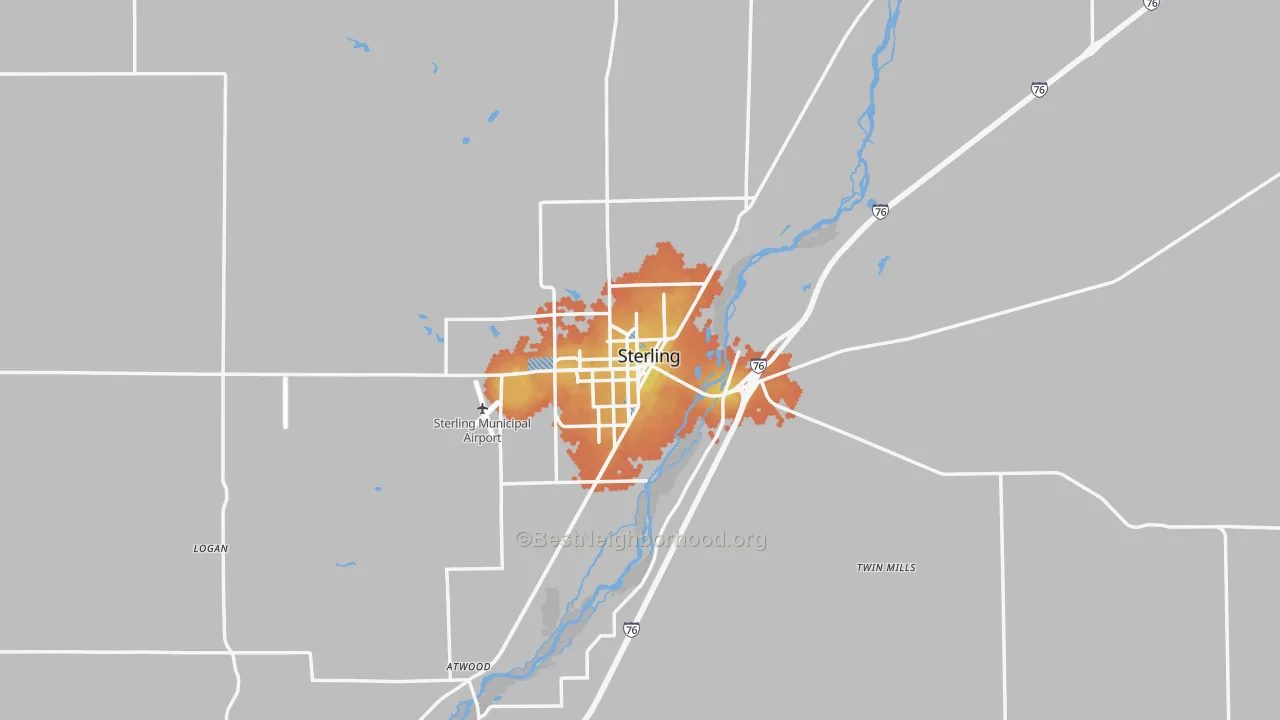 Bike Grade map of 80751, CO