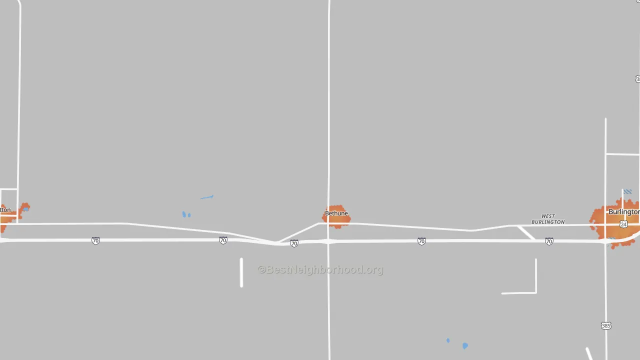 Bike Grade map of 80805, CO