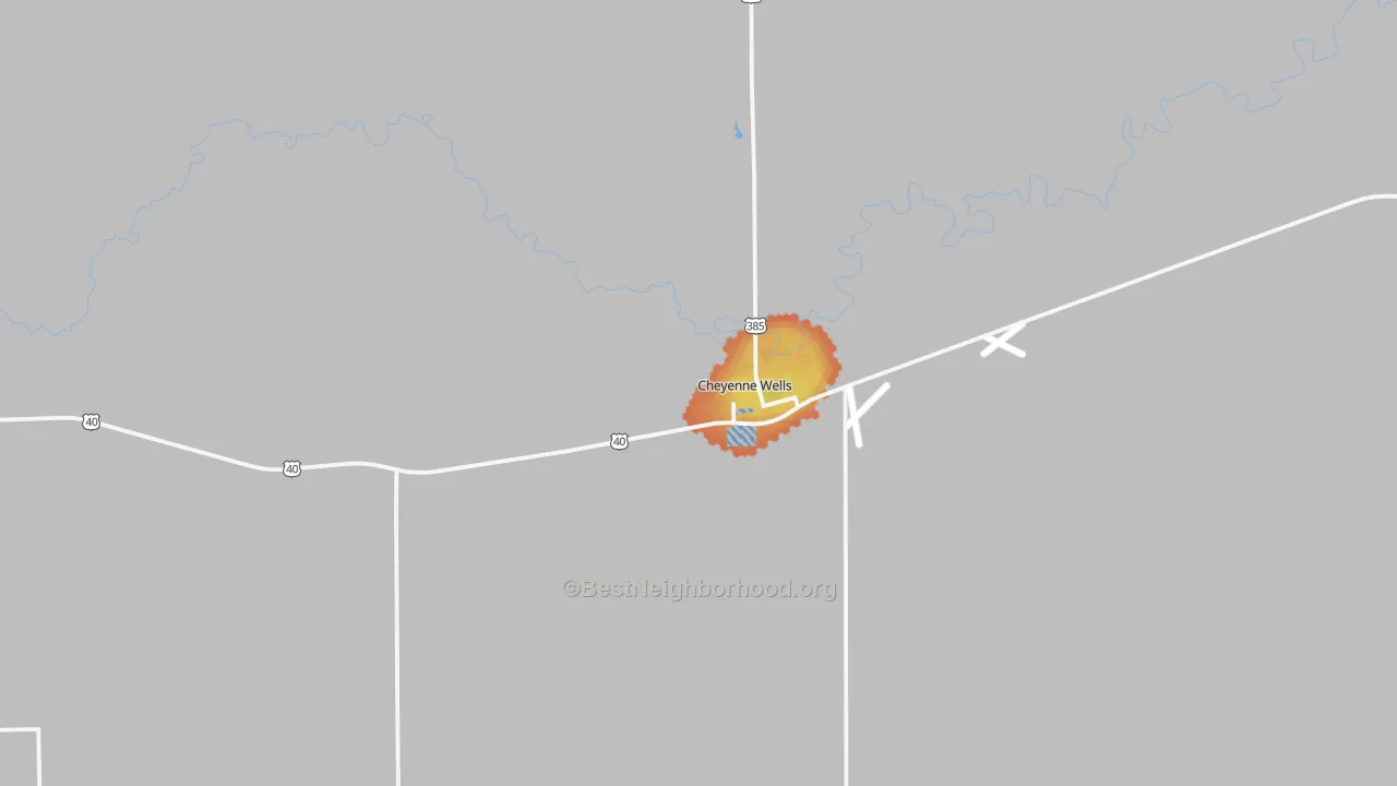 Bike Grade map of 80810, CO