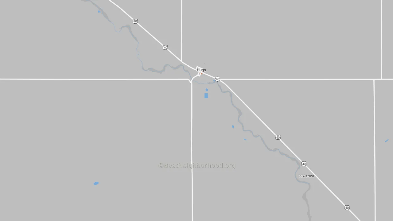 Bike Grade map of 80821, CO