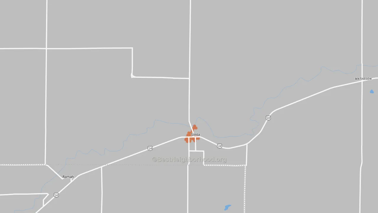 Bike Grade map of 80835, CO