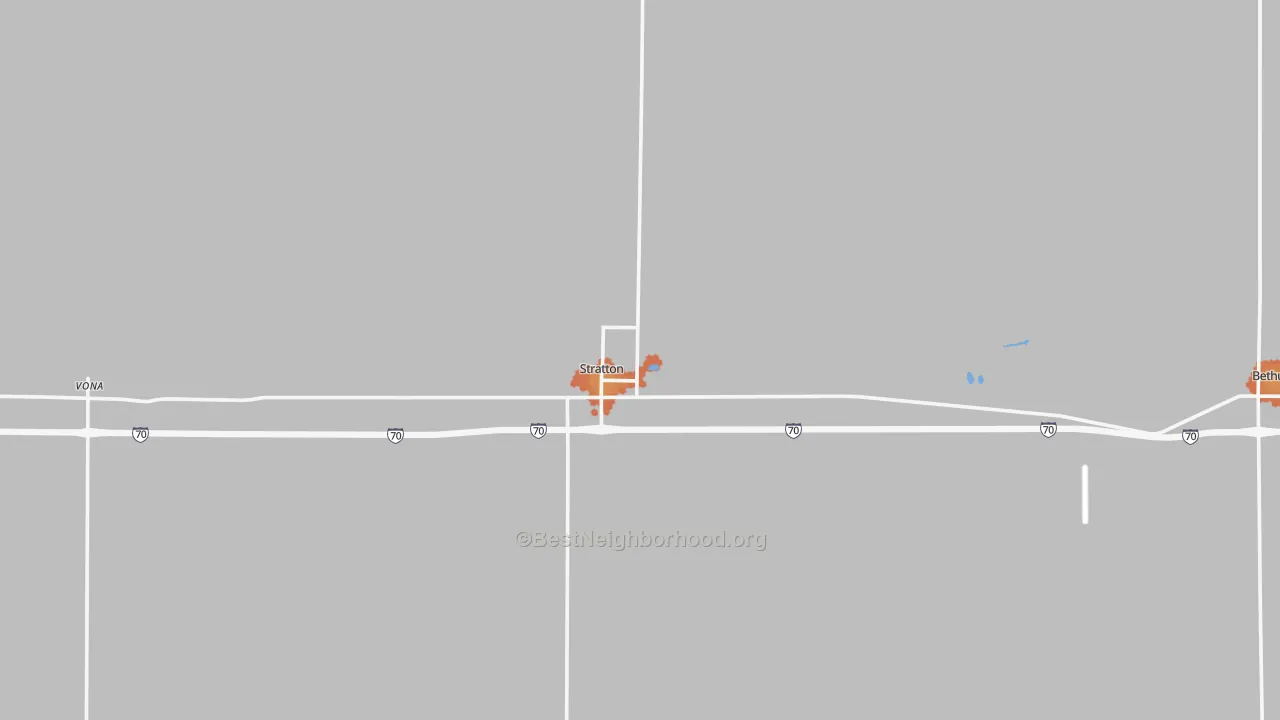 Bike Grade map of 80836, CO