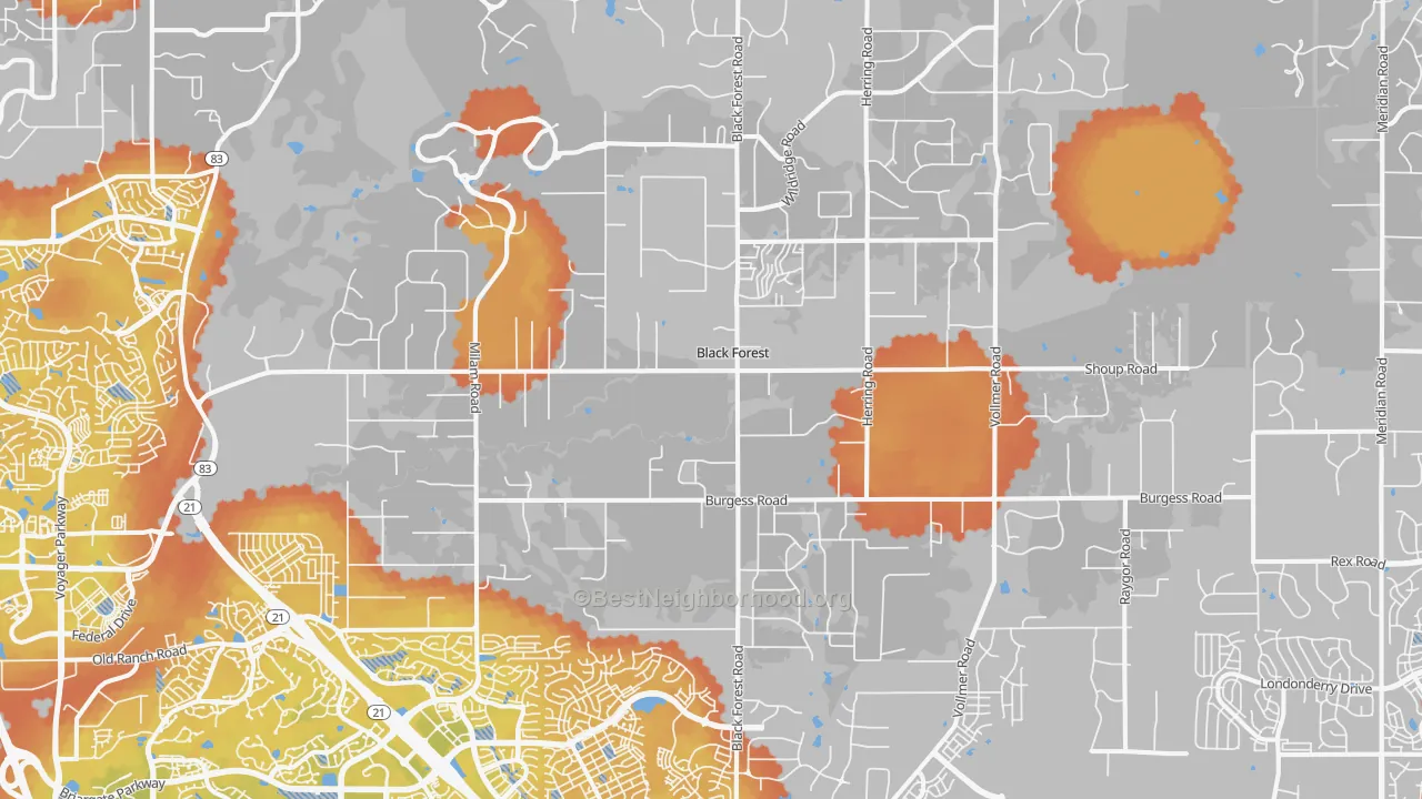 Bike Grade map of 80908, CO