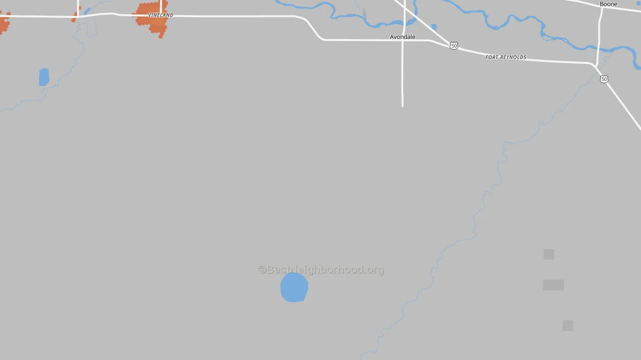 Bike Grade map of 81022, CO