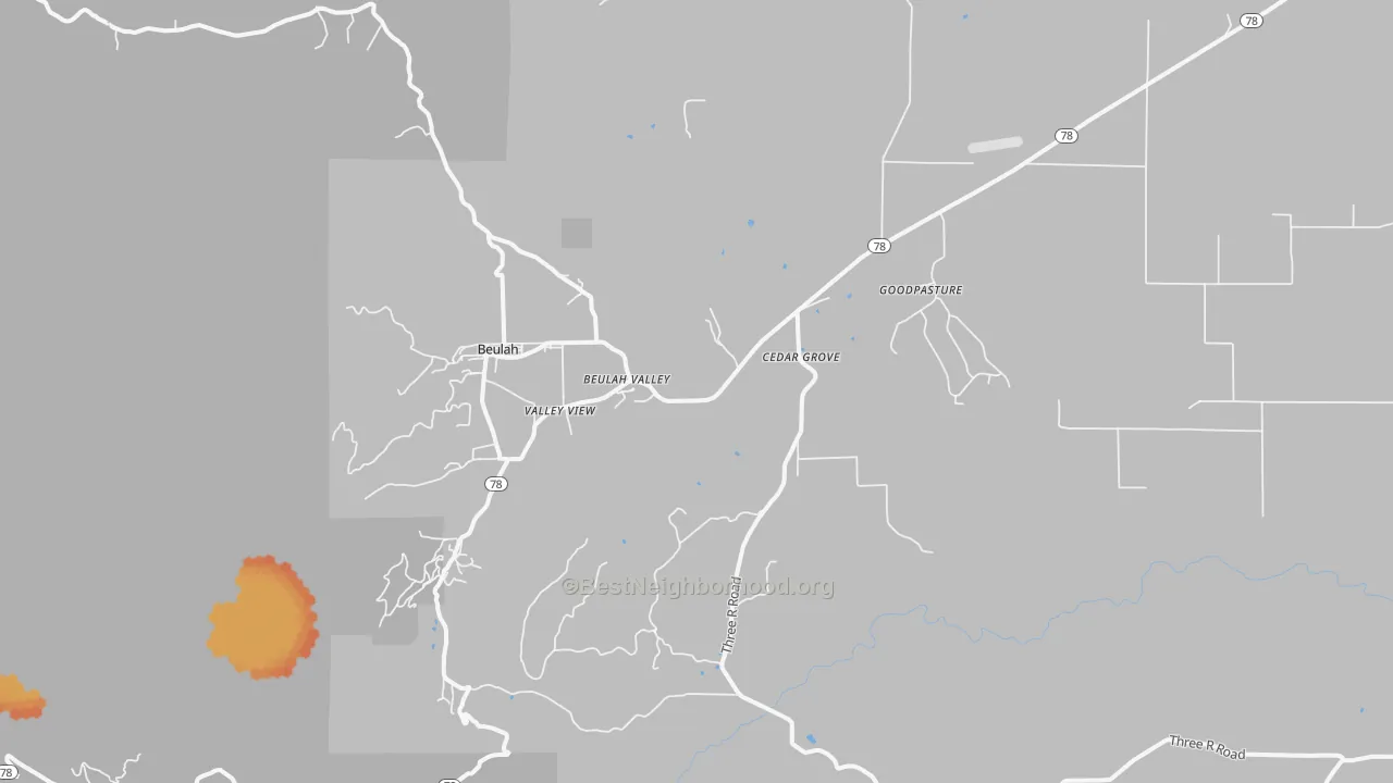 Bike Grade map of 81023, CO