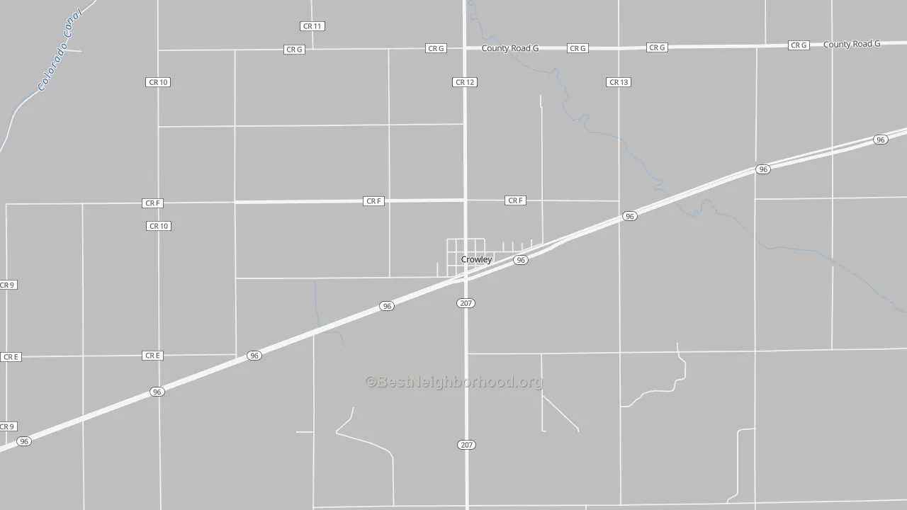 Bike Grade map of 81033, CO