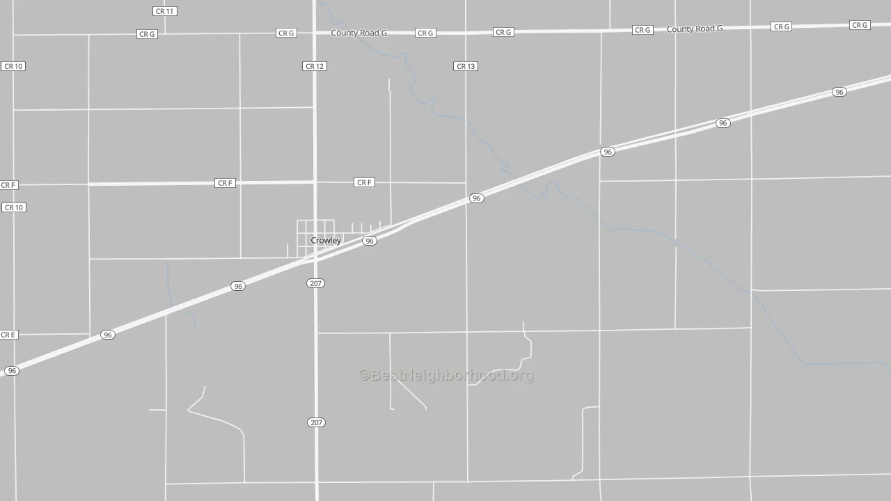 Bike Grade map of 81034, CO