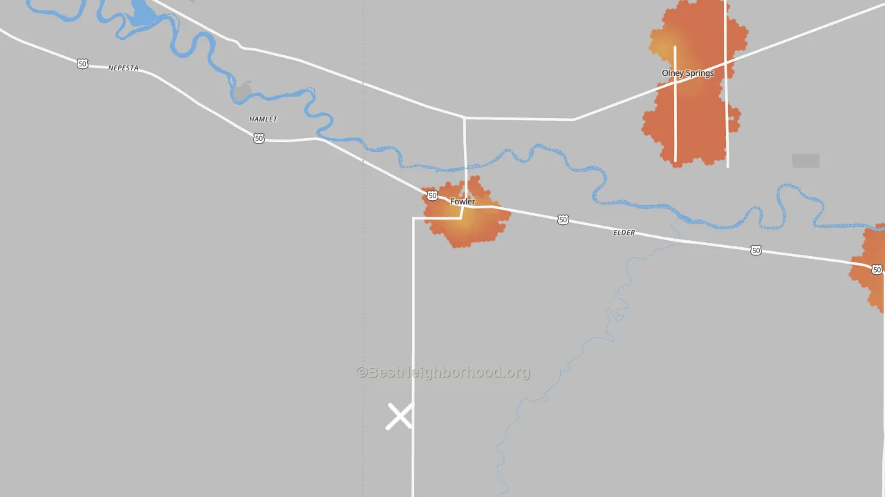 Bike Grade map of 81039, CO