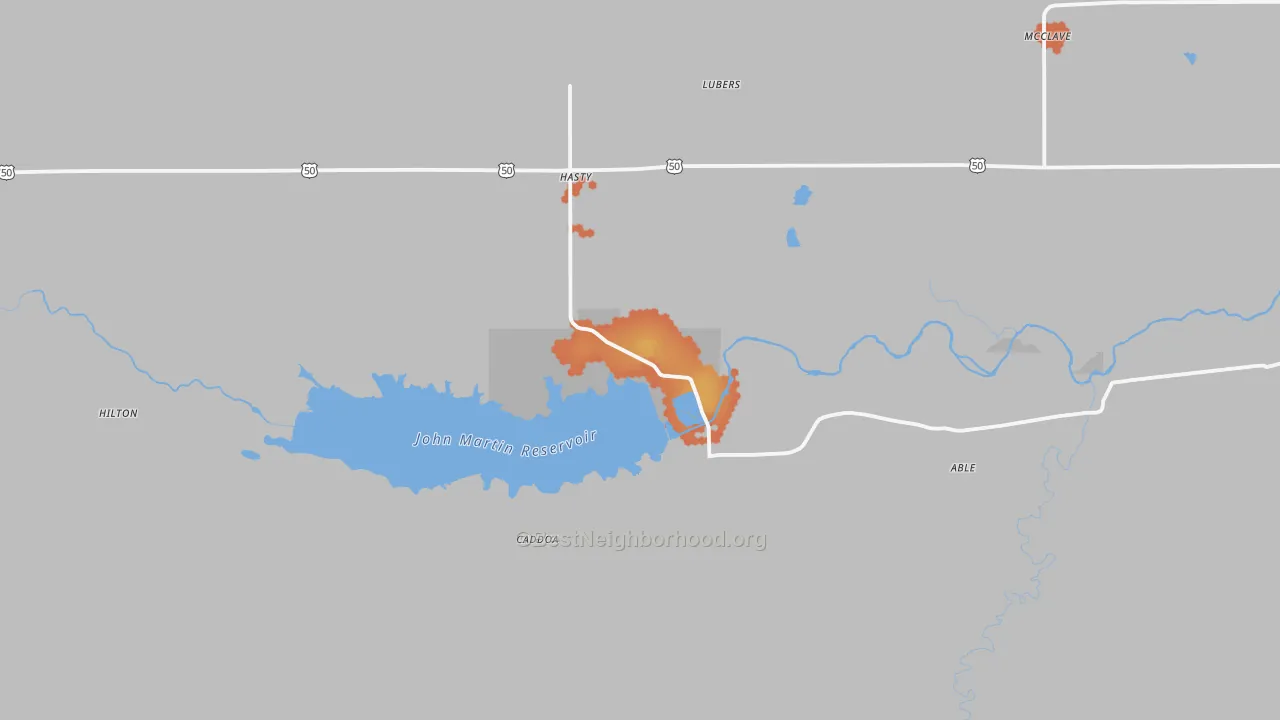 Bike Grade map of 81044, CO