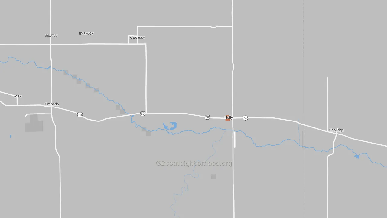 Bike Grade map of 81047, CO