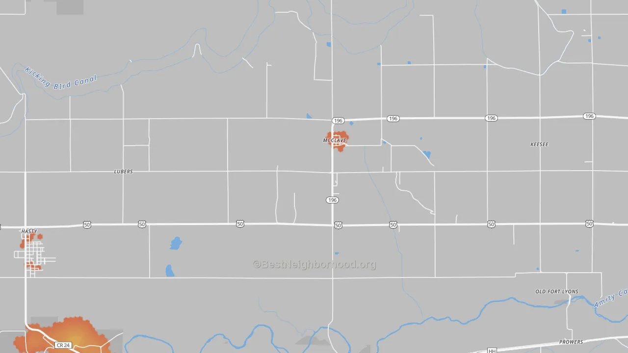Bike Grade map of 81057, CO