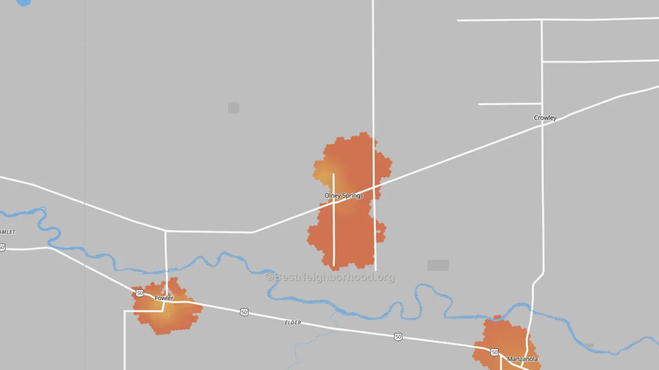 Bike Grade map of 81062, CO