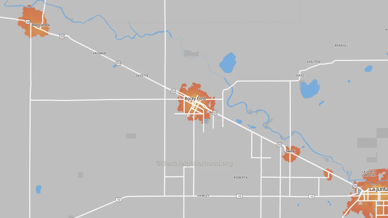 Bike Grade map of 81067, CO