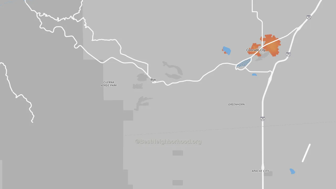 Bike Grade map of 81069, CO