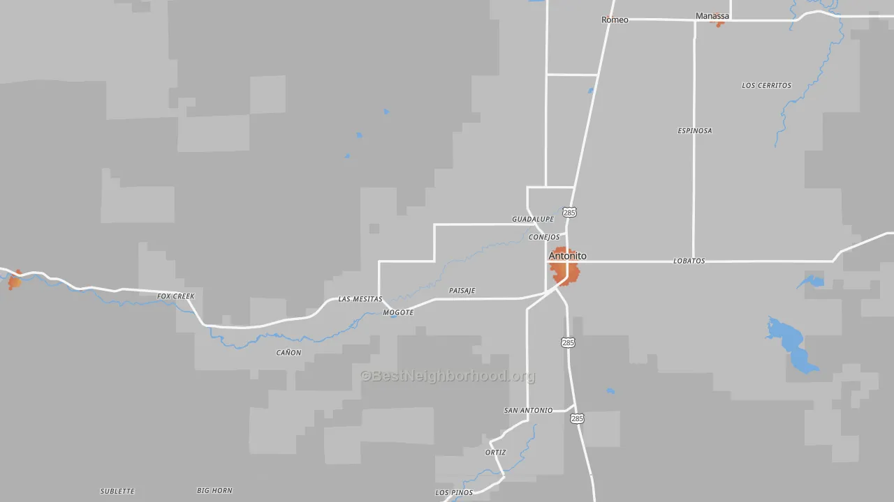 Bike Grade map of 81120, CO
