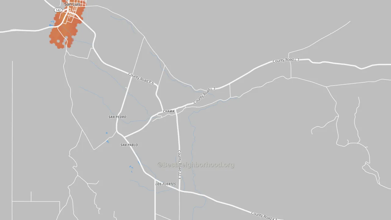 Bike Grade map of 81126, CO