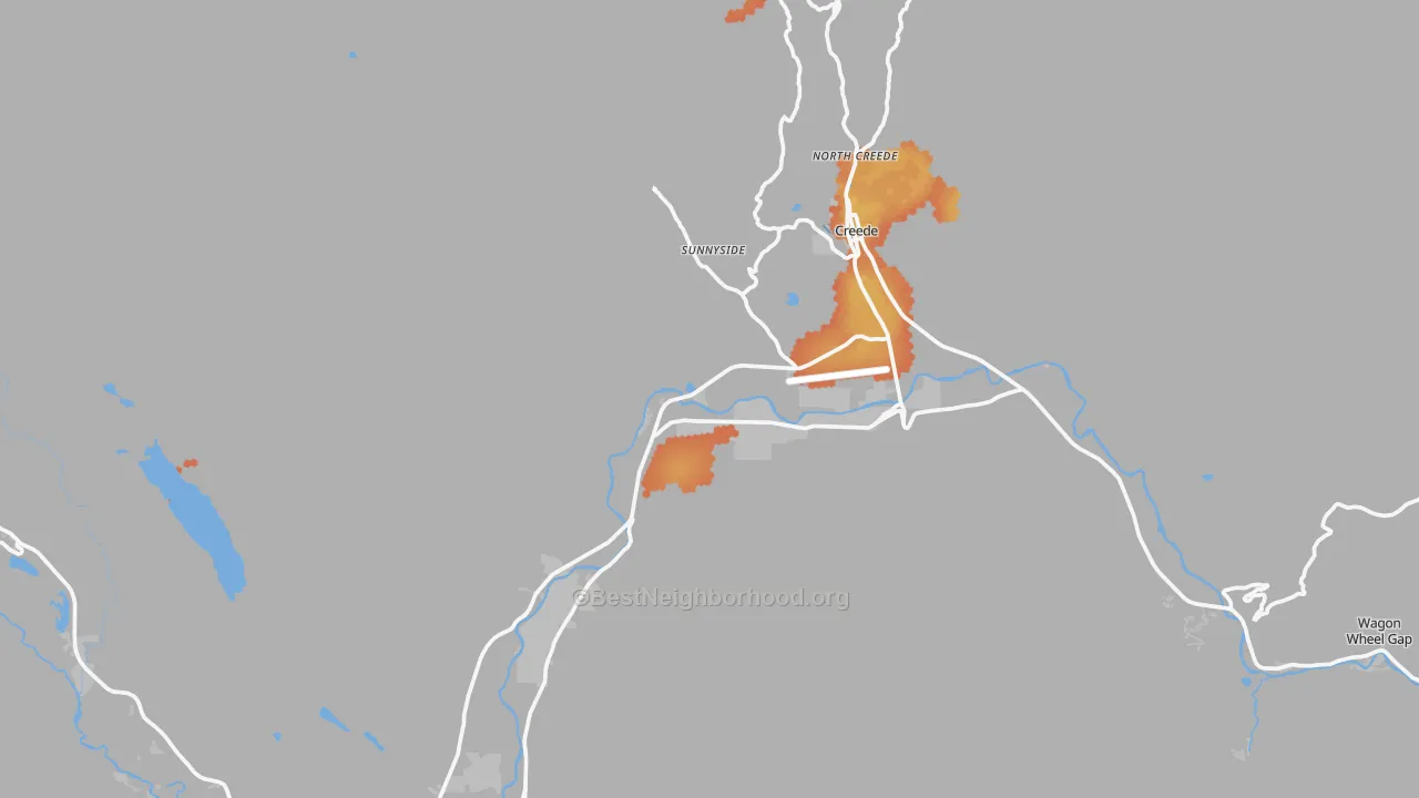 Bike Grade map of 81130, CO