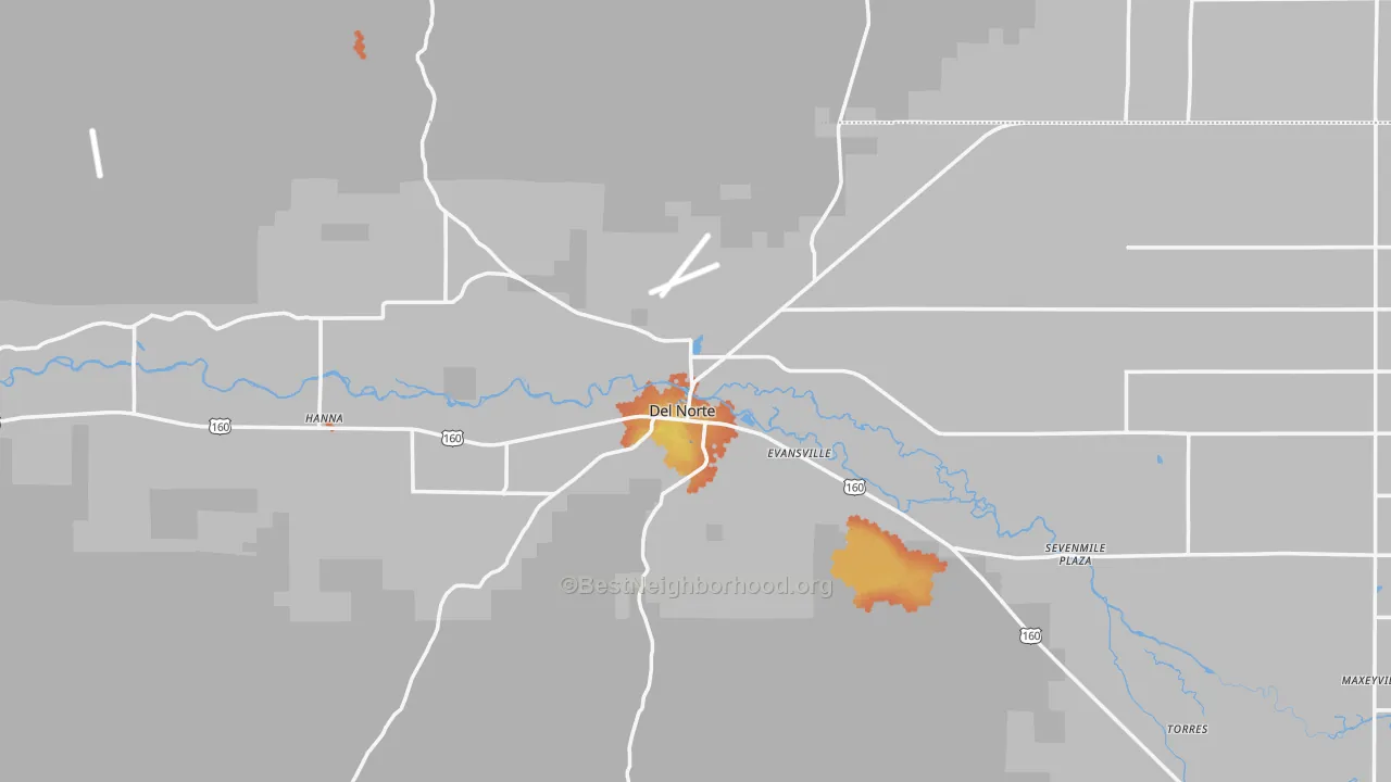 Bike Grade map of 81132, CO