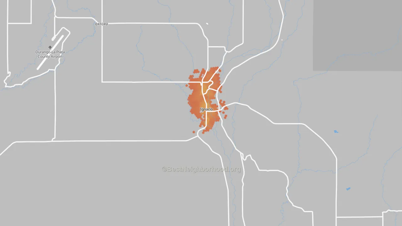 Bike Grade map of 81137, CO