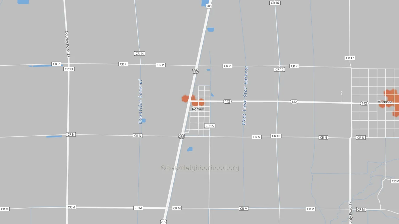 Bike Grade map of 81148, CO