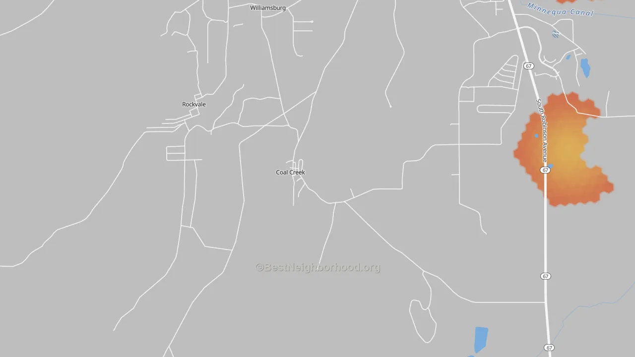 Bike Grade map of 81221, CO