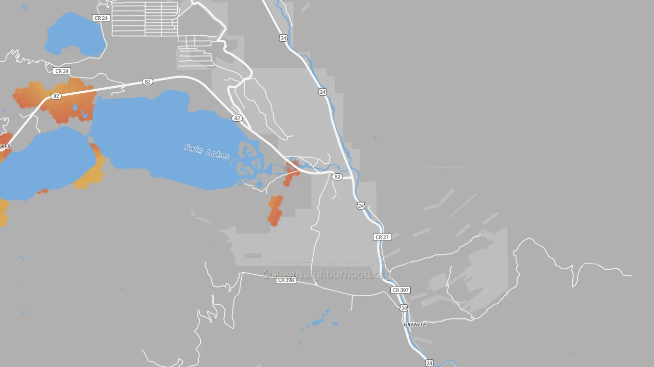 Bike Grade map of 81228, CO