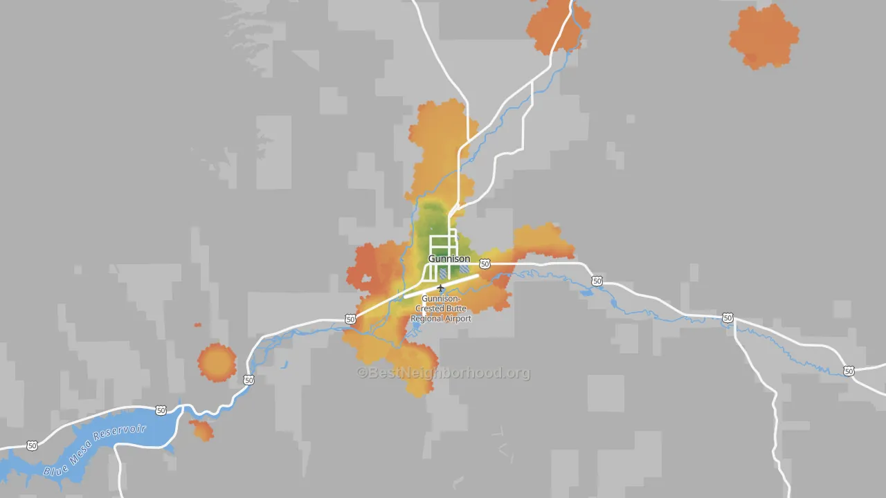 Bike Grade map of 81230, CO