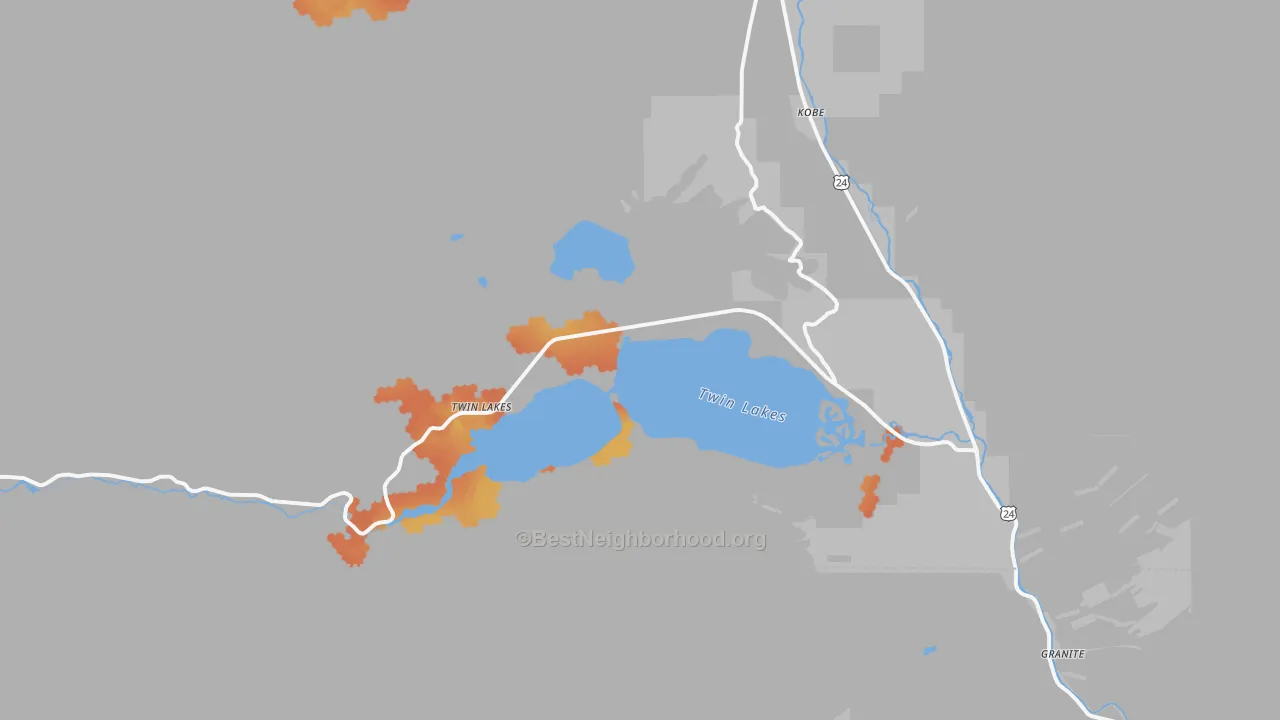 Bike Grade map of 81251, CO