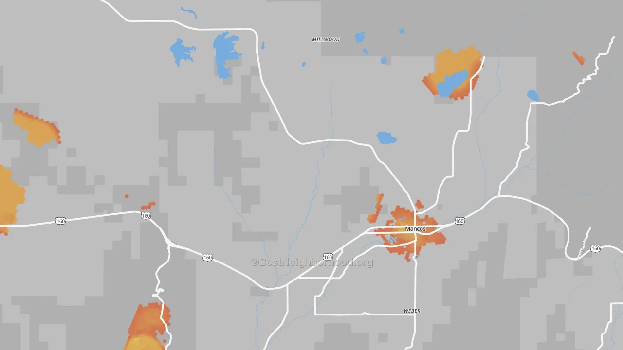 Bike Grade map of 81328, CO