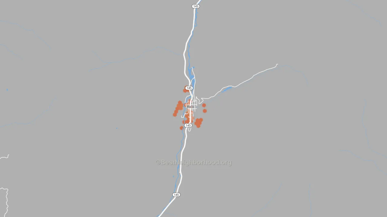 Bike Grade map of 81332, CO
