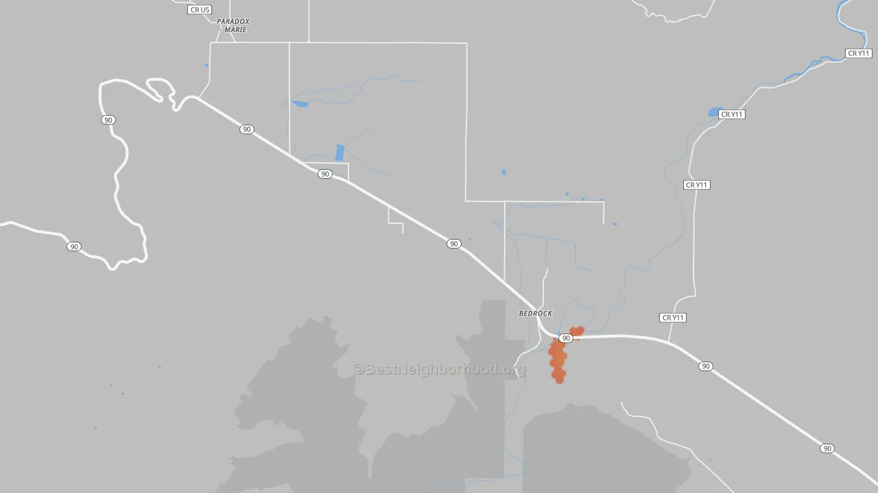 Bike Grade map of 81411, CO