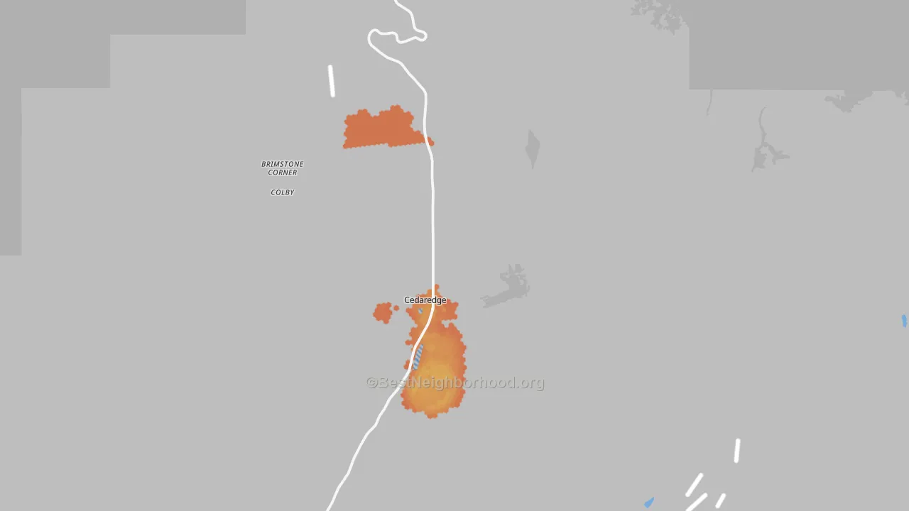Bike Grade map of 81413, CO