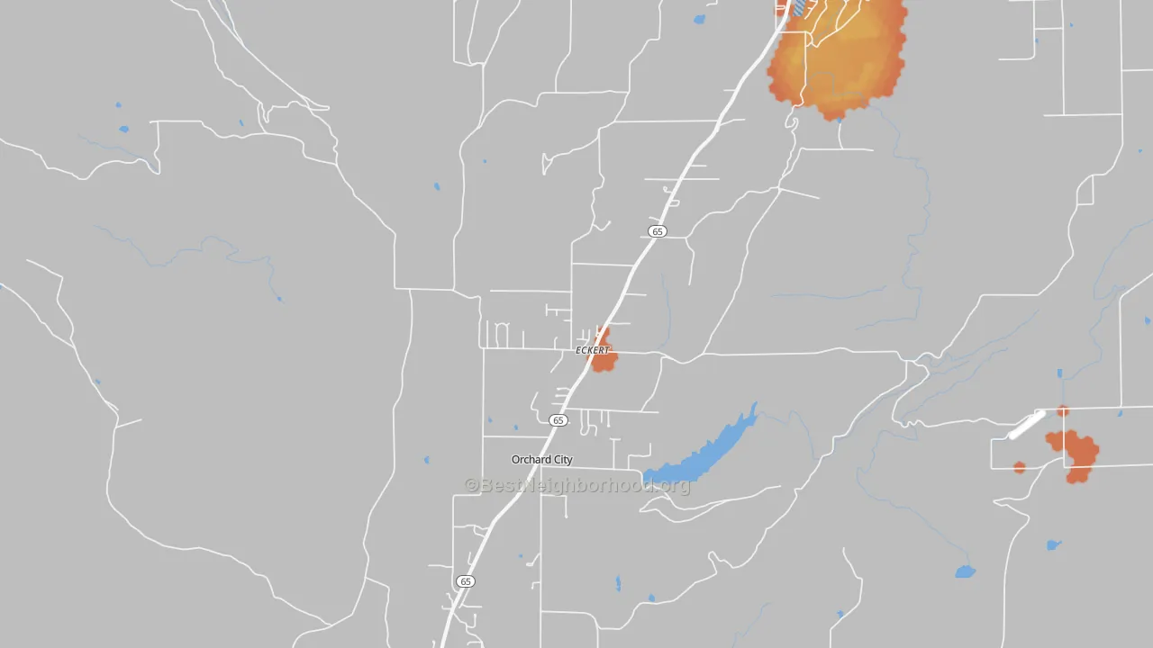 Bike Grade map of 81418, CO