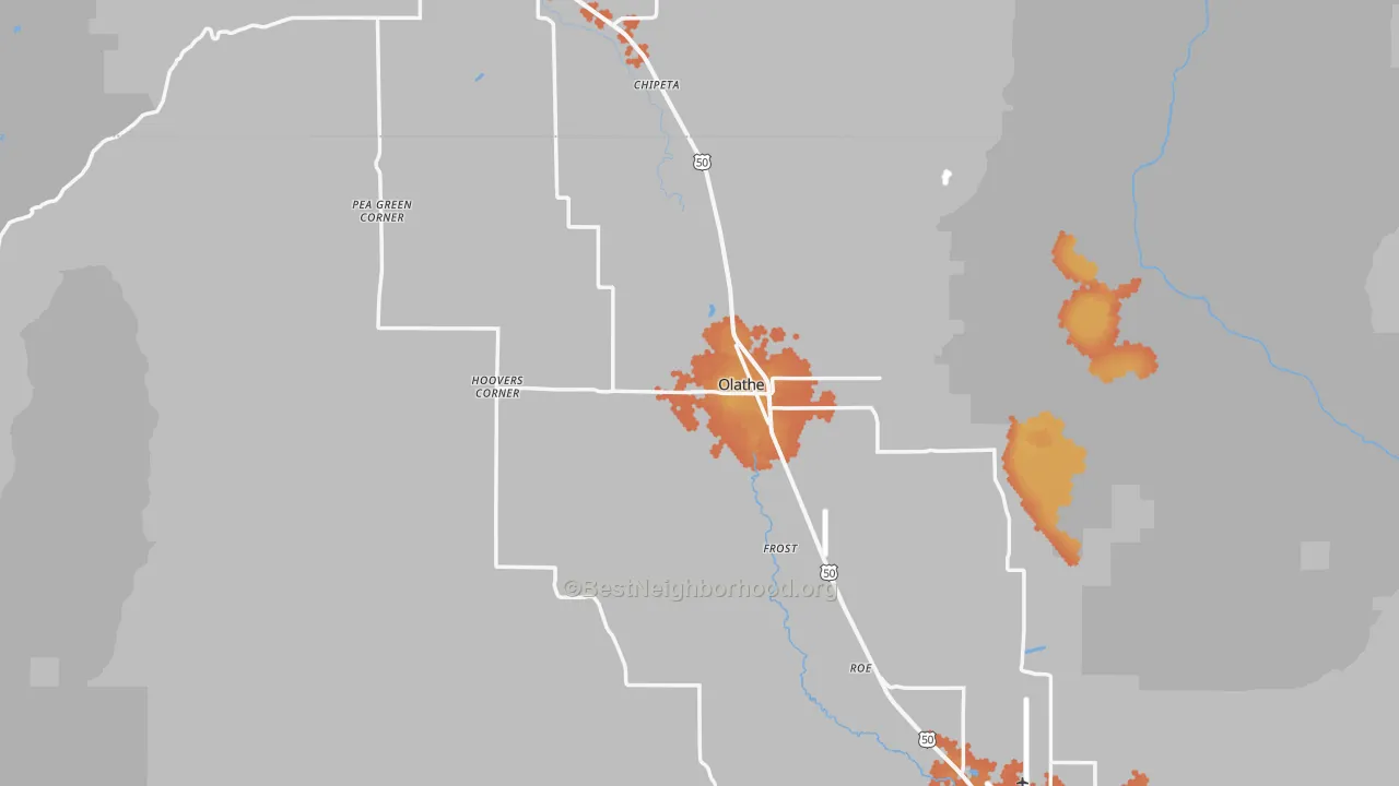 Bike Grade map of 81425, CO