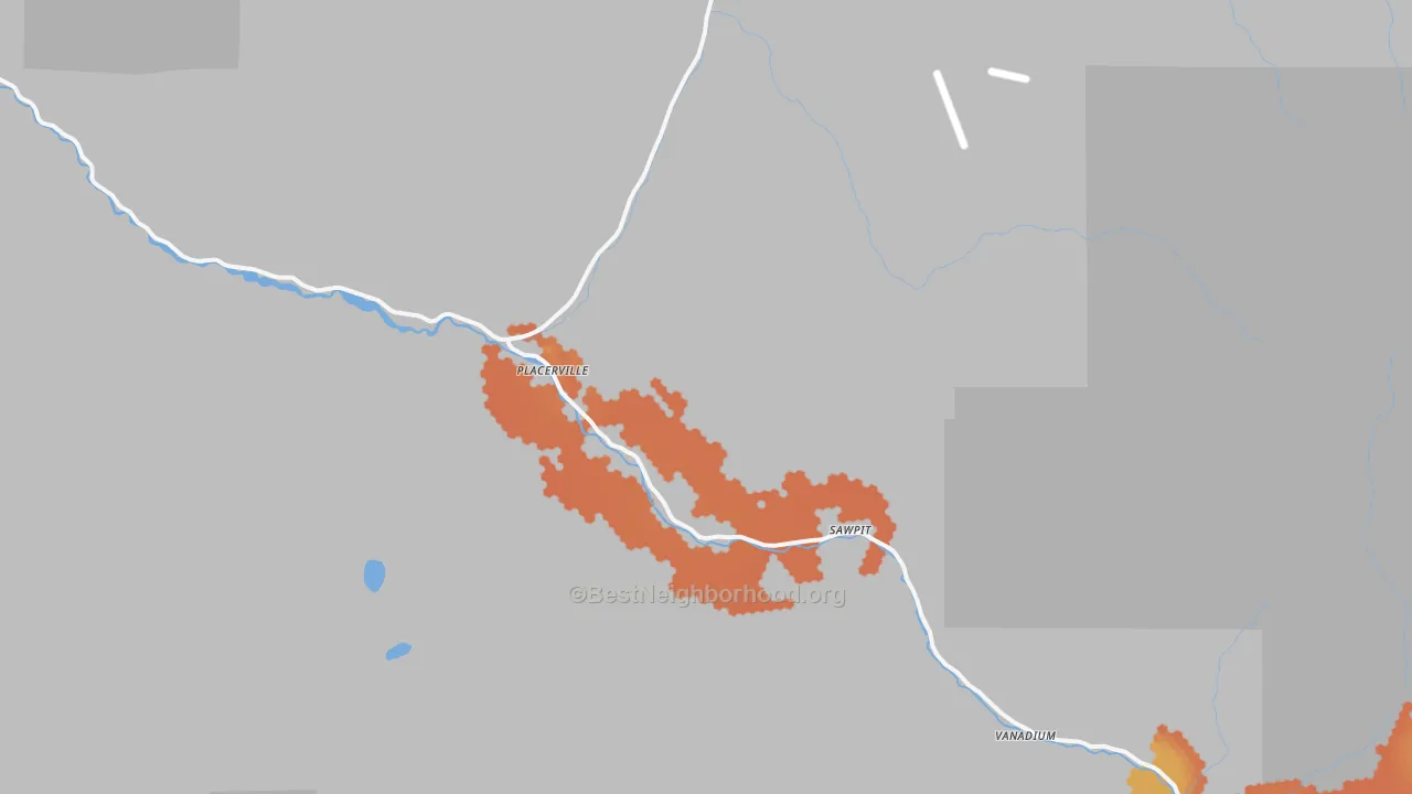 Bike Grade map of 81430, CO