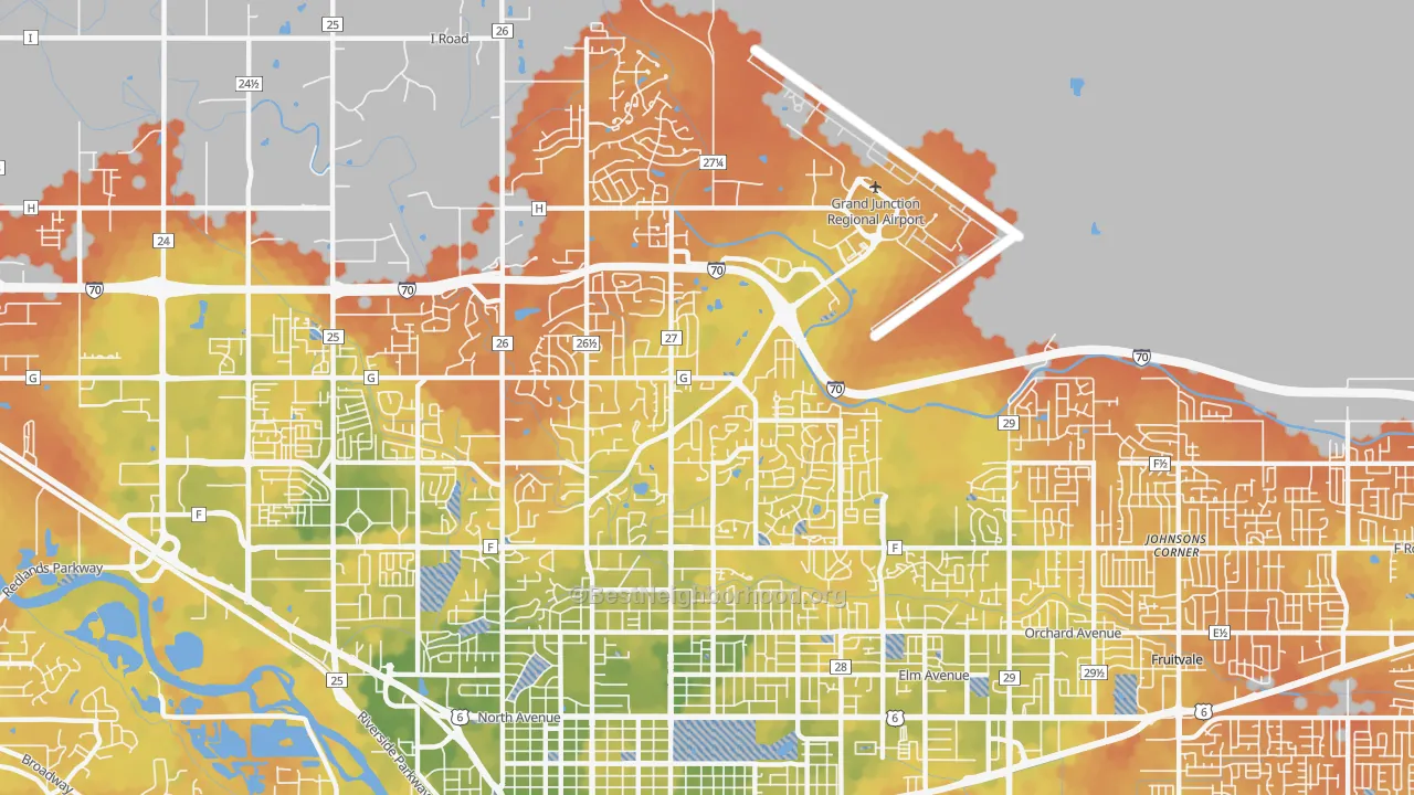 Bike Grade map of 81506, CO