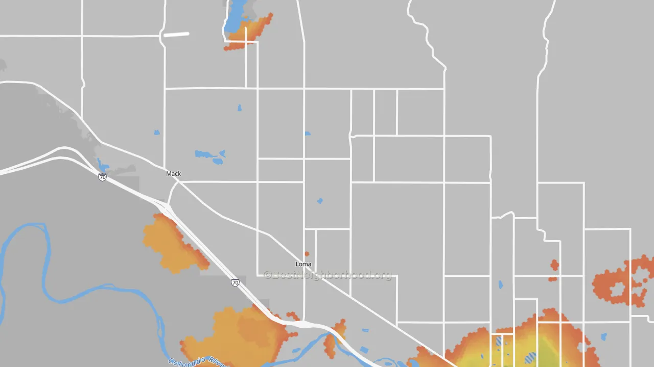 Bike Grade map of 81524, CO