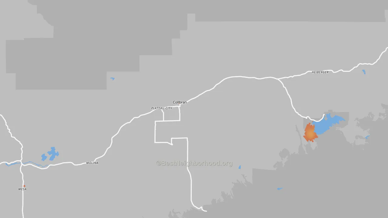 Bike Grade map of 81624, CO