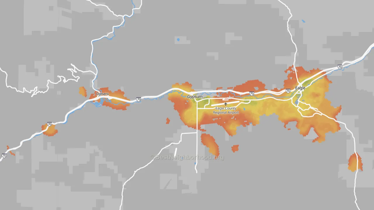 Bike Grade map of 81637, CO