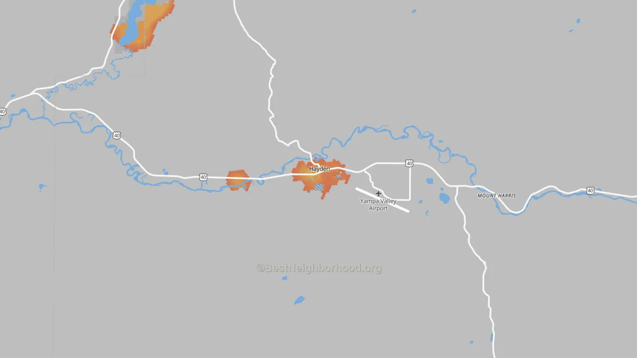 Bike Grade map of 81639, CO