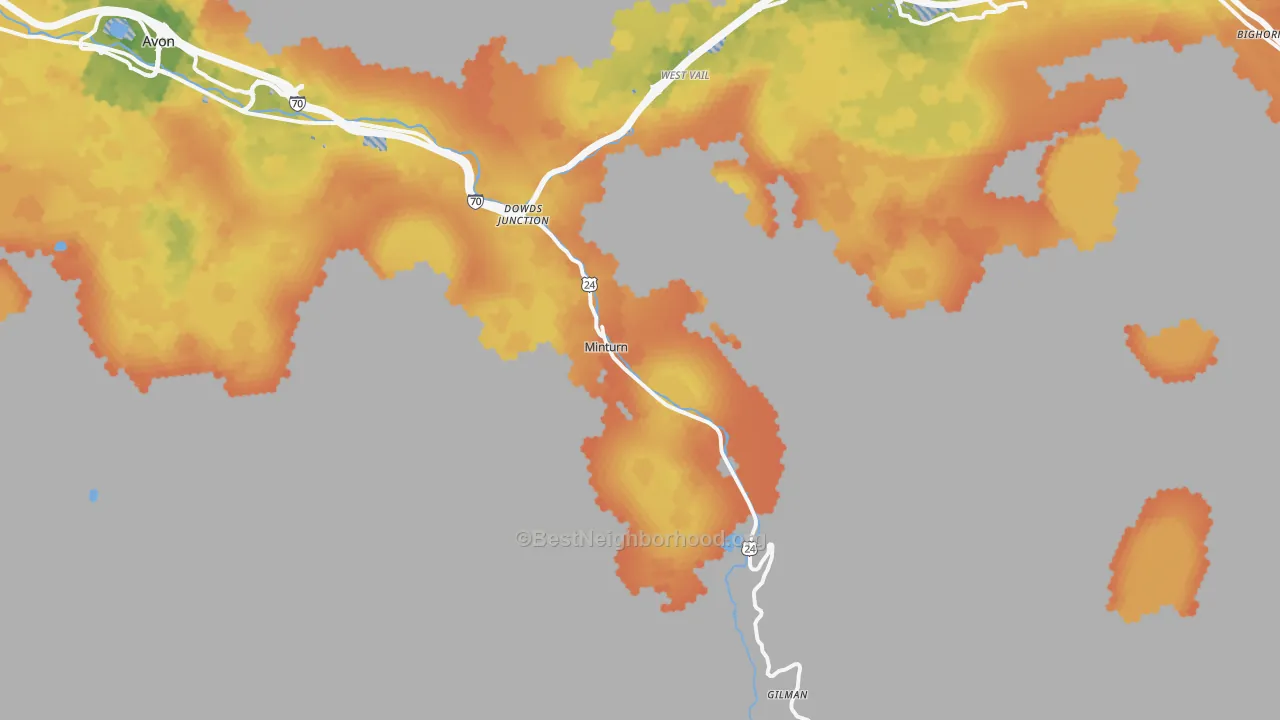 Bike Grade map of 81645, CO