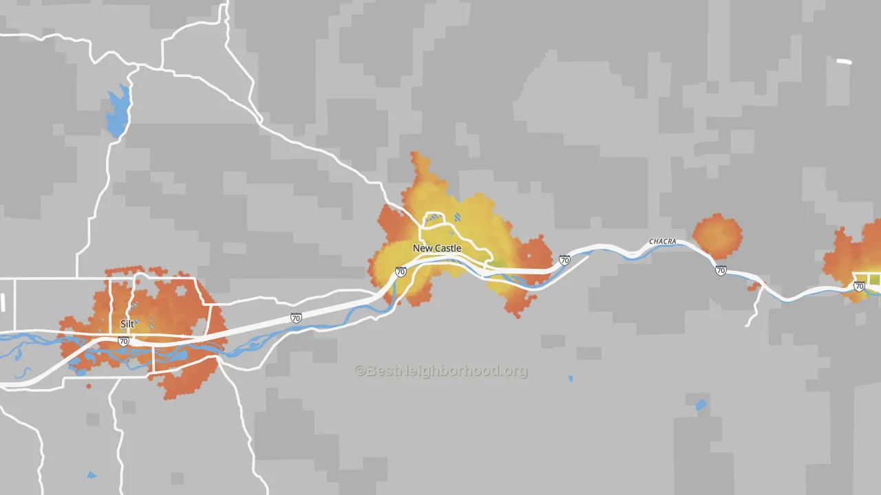 Bike Grade map of 81647, CO