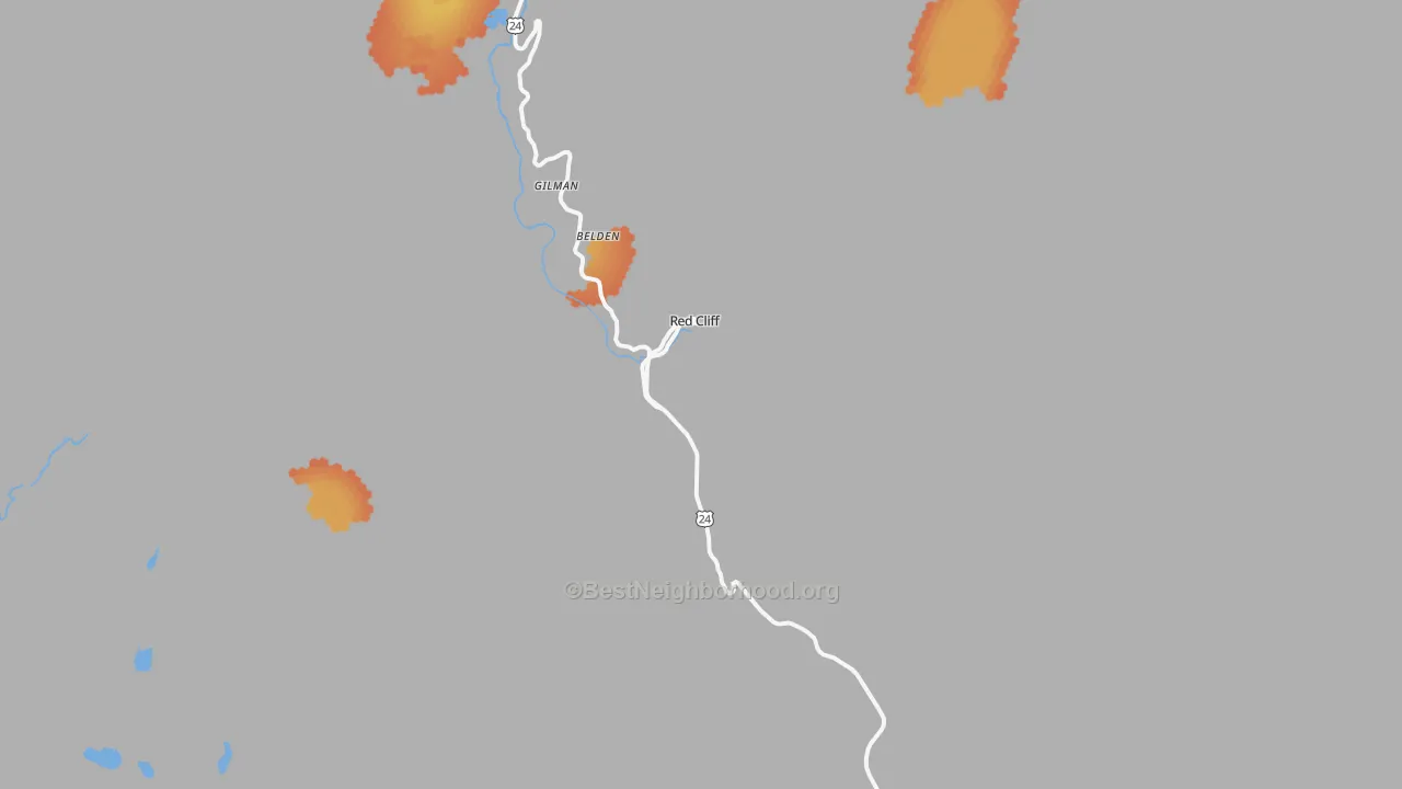 Bike Grade map of 81649, CO