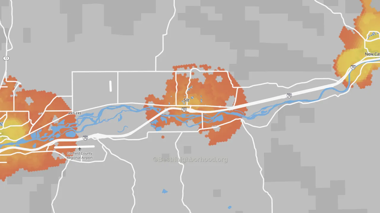 Bike Grade map of 81652, CO